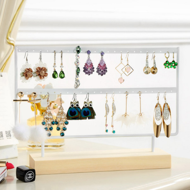제이크탑 원목 귀걸이 진열대