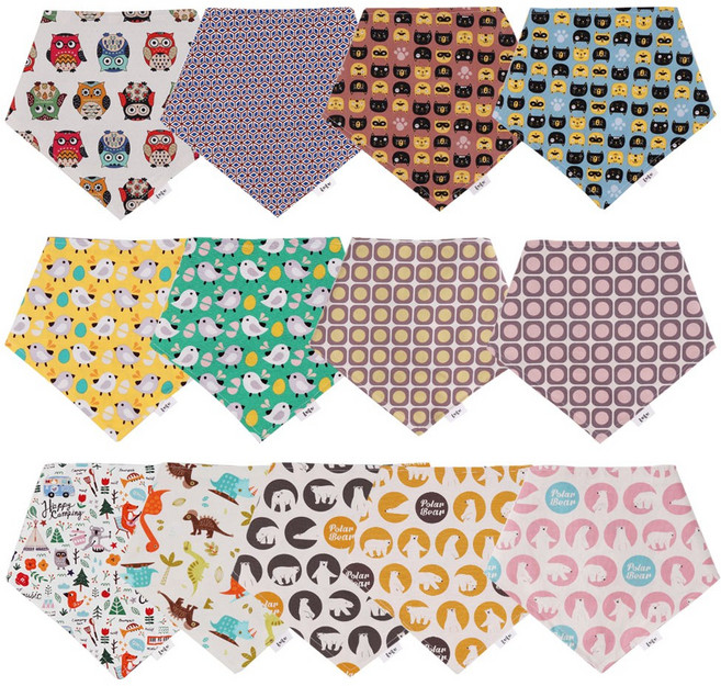 곤지곤지 아동 사계절용 양면 스카프빕