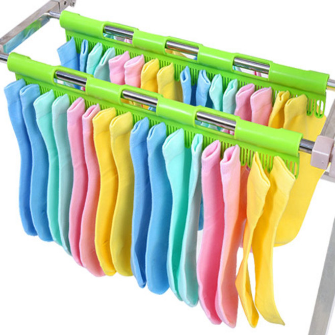 엘홈 양말 속옷 클립 빨래건조대 27p 1+1 총 54개 건조가능 옷걸이 건조대, 2개