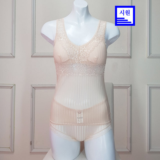 가시여우 1104/104 런닝브라 팬티 세트 캡내장 여름 나시