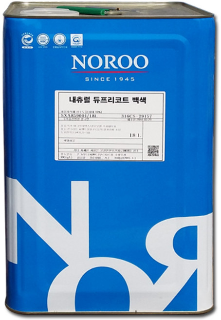 노루페인트 결로방지 수성페인트 듀프리코트 18L 무광, NR7099, 1개