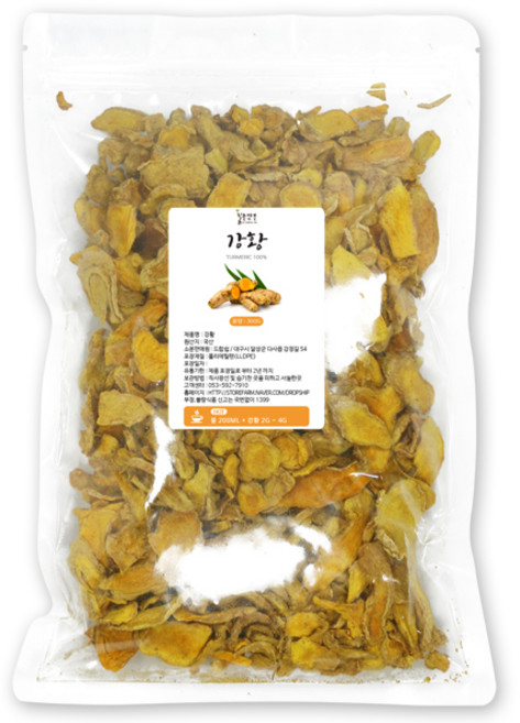 강황(국산) 300g 강황차 향신료 건강 차 한방 약재, 강황[국산] 300g, 1개