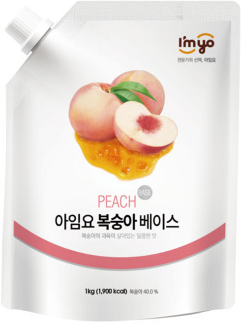 아임요 복숭아 베이스 1kg, 1개