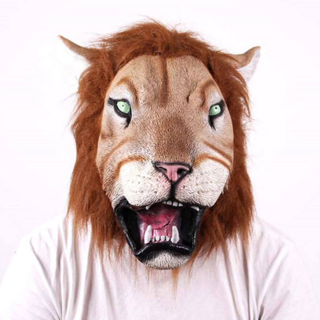 파티쇼 사자 가면 동물가면 생일 파티 공연 연극 분장, 단품