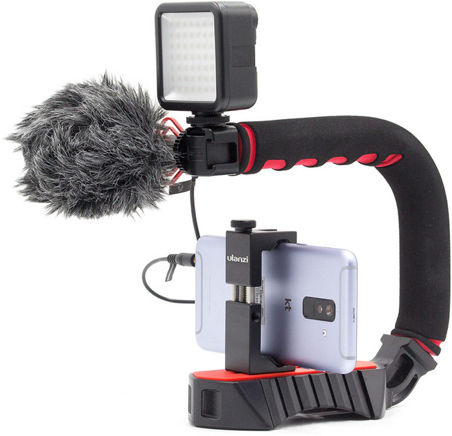 ulanzi U-GRIP Pro 구성 유그립 프로 오토케 개인방송장비, 기본구성 + 미니조명(WS-49) 1개 추가, 1개