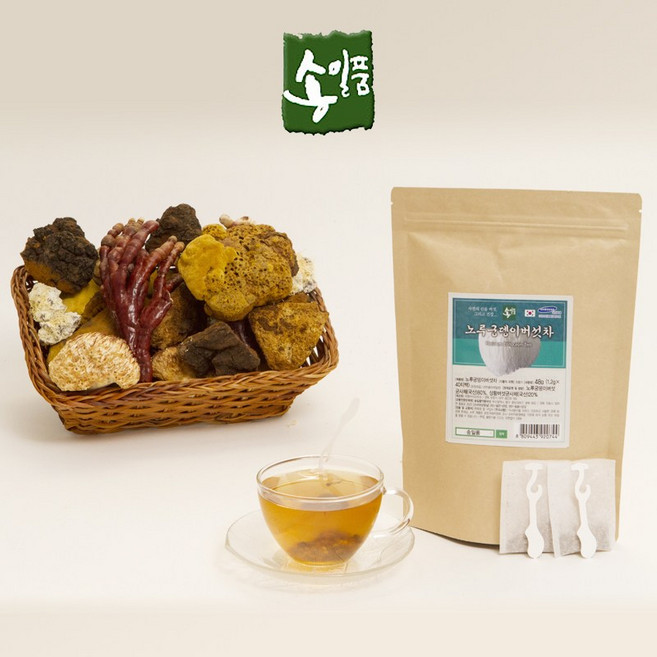 송일품 노루궁뎅이버섯차 티백, 1개, 40개입