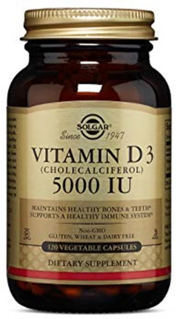 솔가 비타민 D3 5000IU 베지터블 캡슐, 120정, 1개 - 쿠팡