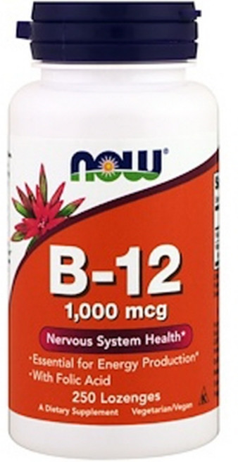 나우푸드 B-12 1000mcg 로젠지, 250정, 1개