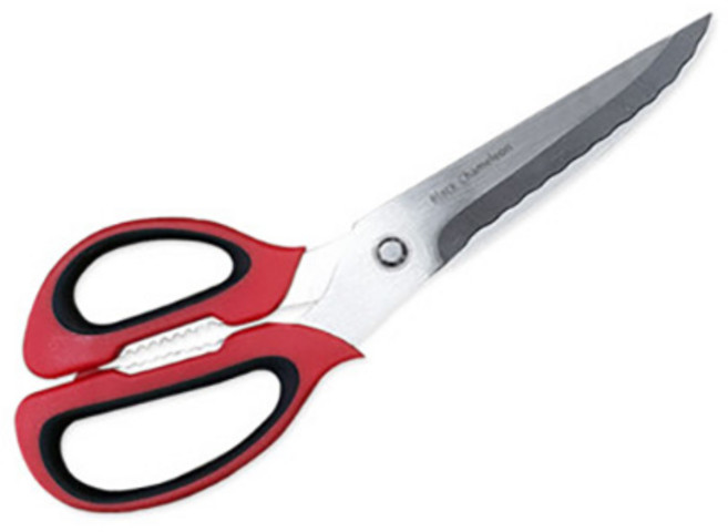 진흥사 다용도 주방 블랙카멜레온 갈비가위 고기가위, 1개