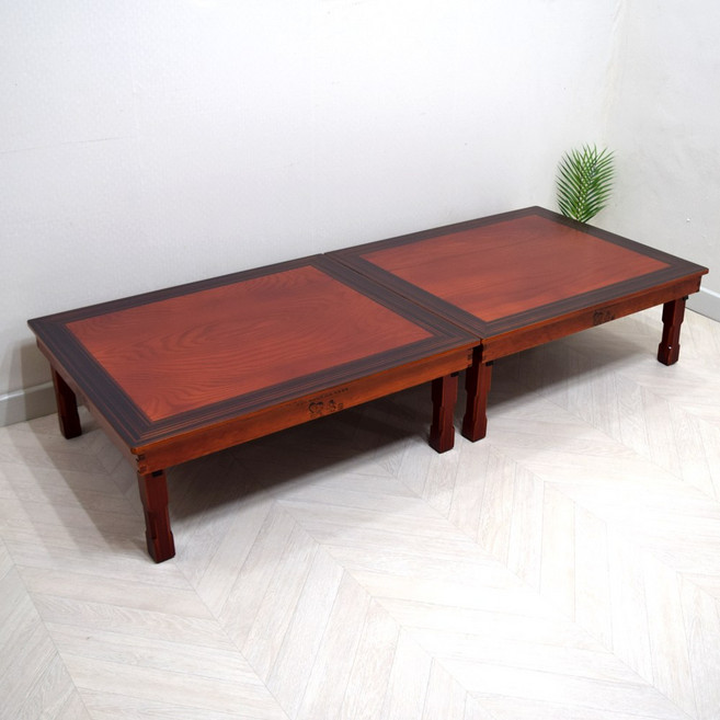 남원 향림공예 교자상 흑모 900 x 750 2개세트 8인용 10인용 접이식 밥상 제사상 집들이 손님상 잔치상, 교자상 흑모 900x750 2개세트