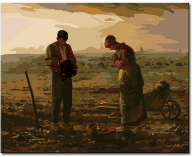 DIY캔버스페인팅 명화그리기 유화 세트 그림 액자 해바라기, 선택6 인물 DIY캔버스페인팅, 1개