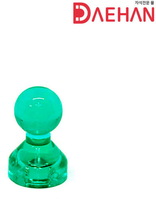 초강력 네오디움 큐티자석 11mm 체스형 메모홀더, 초록, 1개