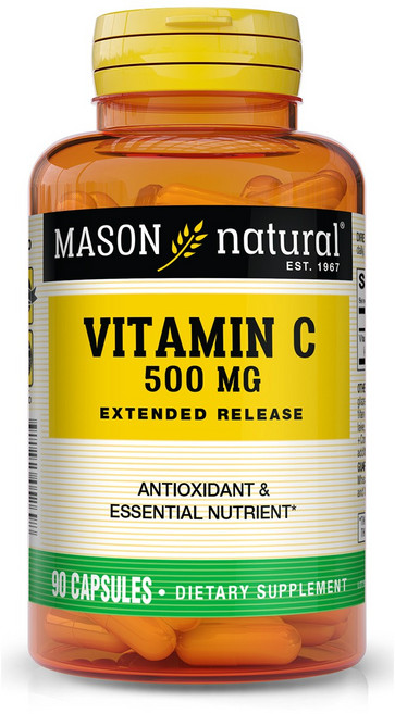 매이슨네츄럴스 비타민 C 500mg 캡슐 글루텐 프리, 90개입, 1개, 90정