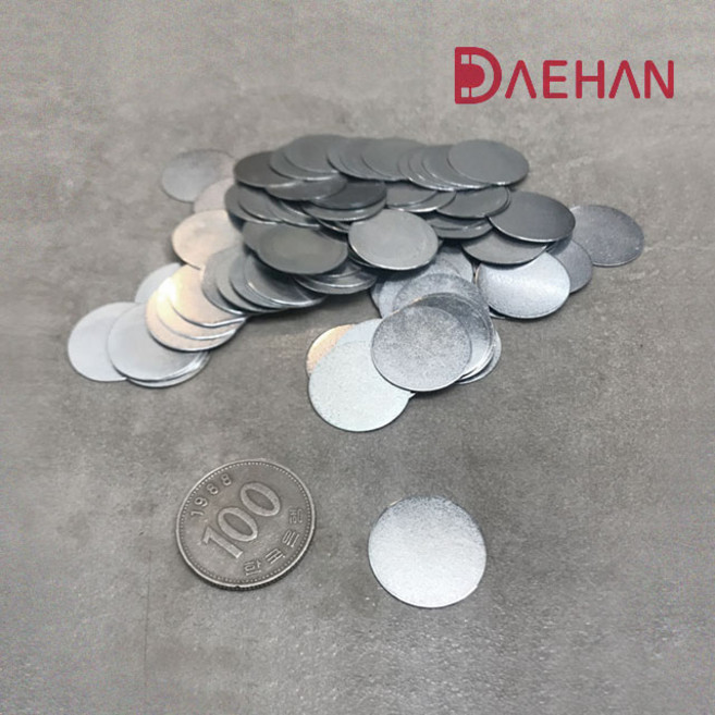 6위 - 자석부착용 원형 철판, 코인원형철판20mm, 1개