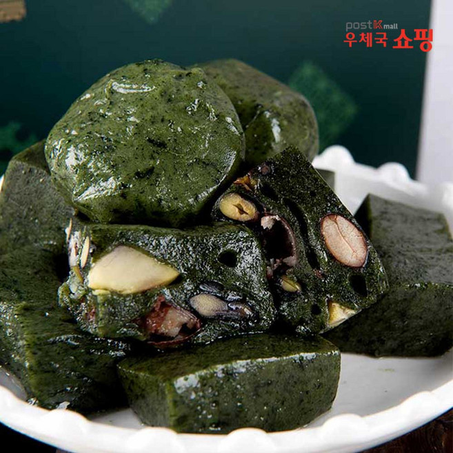 우체국쇼핑 정선수리취떡 3종세트 1.5kg(인절미1봉+찹쌀떡1봉+영양떡1봉), 1.5kg, 1세트