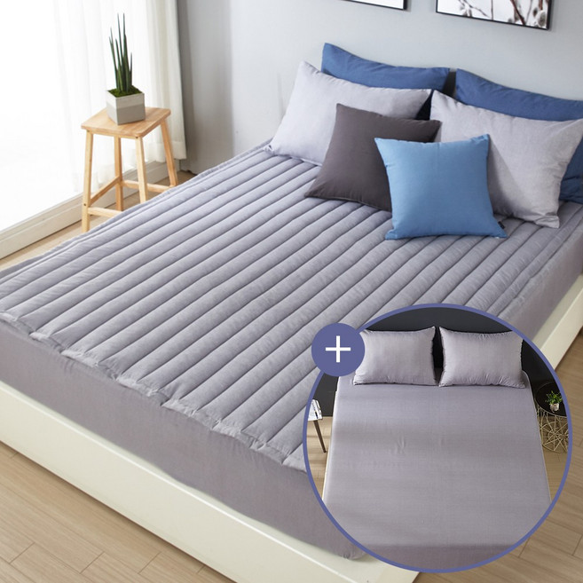 국산 베스트 침대커버+패드+베개커버 세트