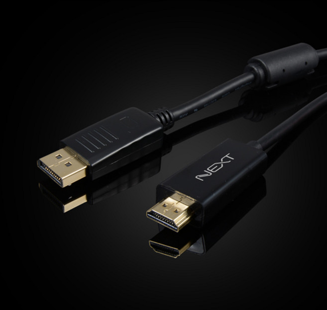 NEXTLINK-DPHC220 DisplayPort to HDMI 1.2VER 케이블 2M / UHD 4K x 2K 60Hz 해상도 /, 1개