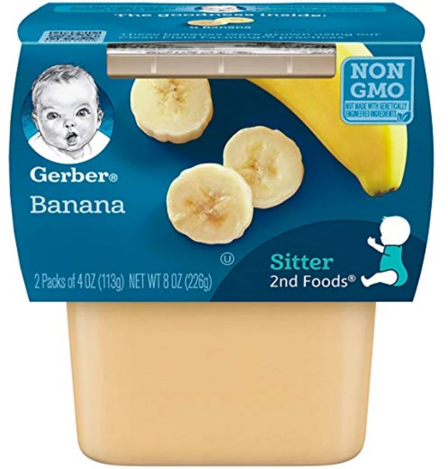 거버 어린이 식품 226g, 바나나(Banana), 113g, 2개 - 쿠팡