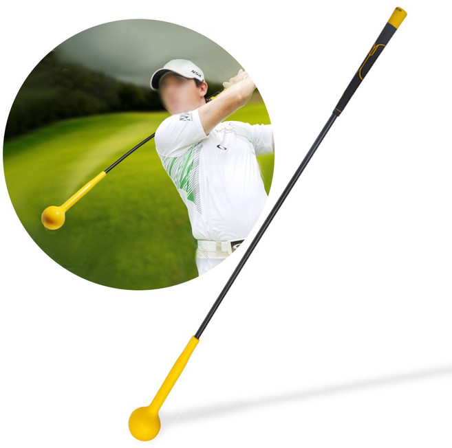 골프스윙연습기 파워스틱 골프연습기 파워75, 노랑, 1개
