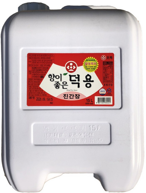 오복식품 향이 좋은 덕용 진간장, 15L, 1개