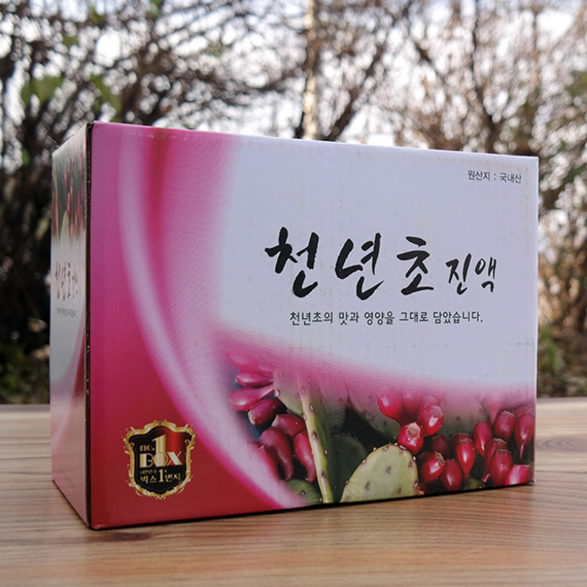 (주)웰빙 국내산 천년초즙 1box (100ml x 60개), 1개, 100ml