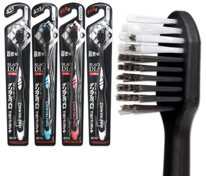덴탈프로 칫솔 블랙다이아 컴팩트 강한모 DC13, 1개, 1개입
