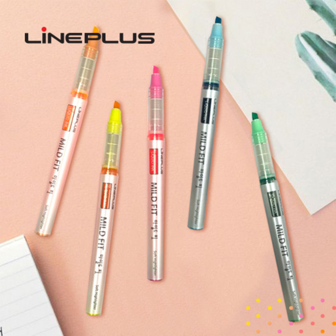 아주문구 1000원마일드핏 리퀴드 형광펜, 분홍색, 1개