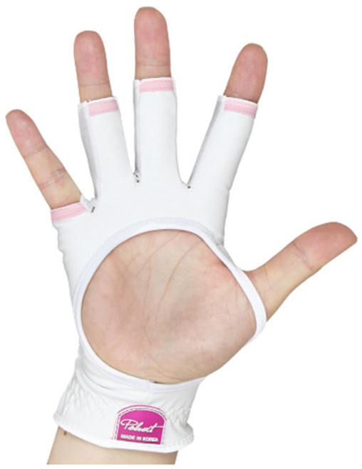 폴베르 여성 기능성 골프 장갑 오른손 손등장갑, 화이트, 1개