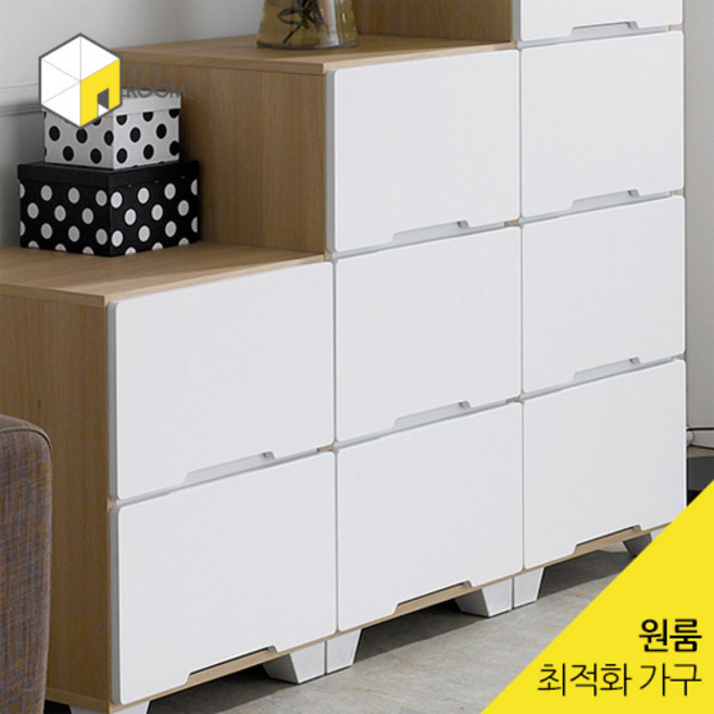 /원루머스/ 하임 450 3단 서랍장, 메이플화이트