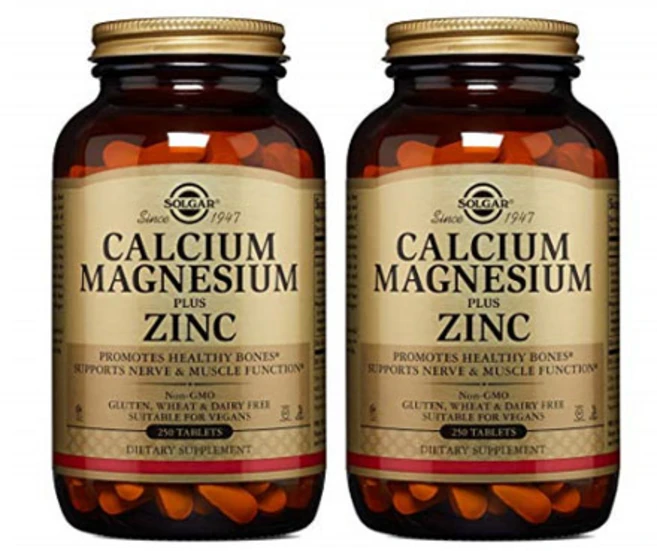 Solgar 솔가 칼슘 마그네슘 플러스 아연 250정X2병 05211, 250정, 2개 - 쿠팡