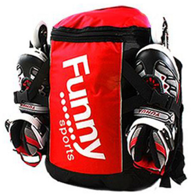 리빙엔터 인라인 스케이트 전용가방 인라인가방 아동용 성인용, 퍼니가방-레드, 1개