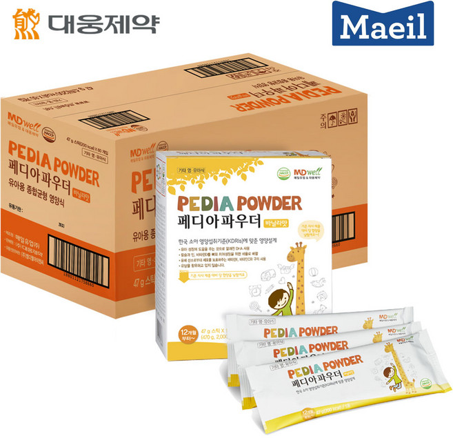 매일유업 페디아 파우더 바닐라맛, 47g, 1세트