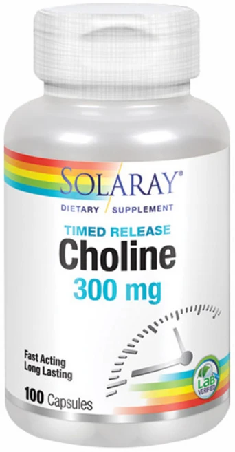 솔라레이 콜린 300mg 캡슐, 1개, 100정 - 쿠팡