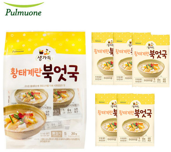 풀무원 황태계란 북어국1봉지 (6gx5개입), 30g, 1개