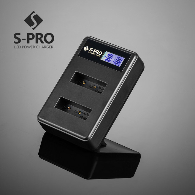 고프로 AHDBT-501 LCD 듀얼 충전기 HERO 5/6/7, 1개