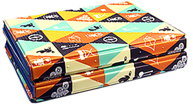 3단 고급 캠핑매트 돗자리 150x200 140x200 코팅매트 피크닉, 캠핑/오렌지