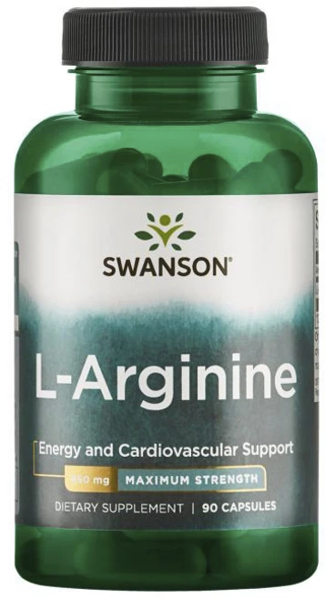 Swanson 슈퍼 스트랭스 L-아르기닌 850mg 캡슐, 90정, 1개 - 쿠팡