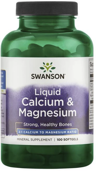 스완슨 리퀴드 칼슘 & 마그네슘 소프트젤, 100정, 1개 - 쿠팡