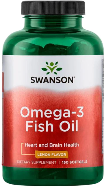 스완슨 오메가-3 피쉬 오일 레몬 플레이버 소프트젤, 1개, 150정 - 쿠팡