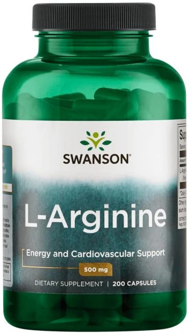 스완슨 L-아르기닌 500mg 캡슐, 200정, 1개 - 쿠팡