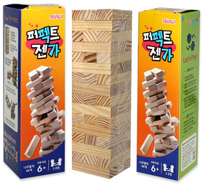 나무블럭쌓기-소 보드게임 룰렛 이벤트 선물행사 추첨 장난감뽑기 추억의장난감, 1개