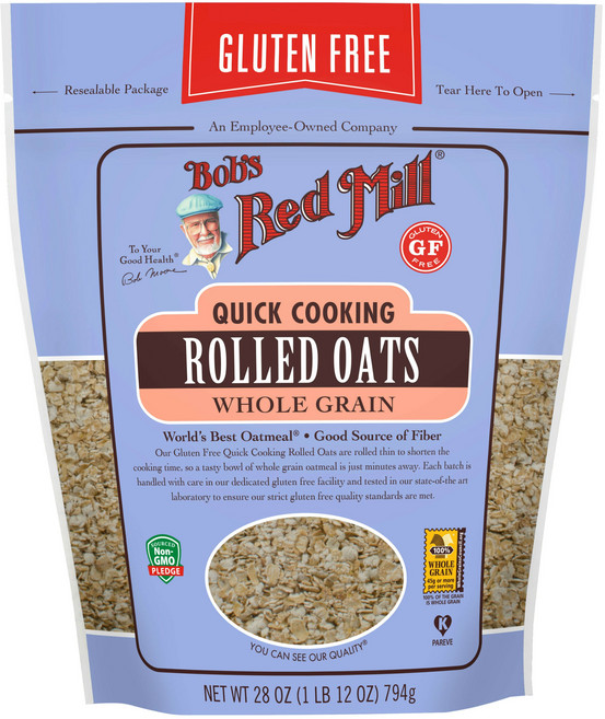 Bob's Red Mill 글루텐 프리 퀵 쿠킹 오트, 794g, 1개