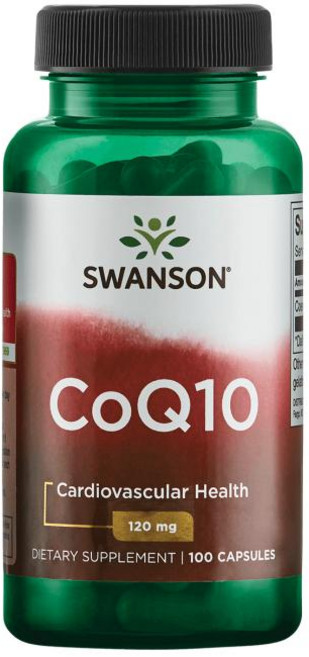 스완슨 CoQ10 120mg 캡슐, 1개, 100정