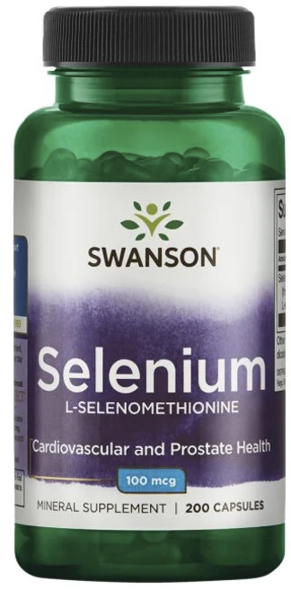 스완슨 셀레늄 100mcg 캡슐, 1개, 200정 - 쿠팡