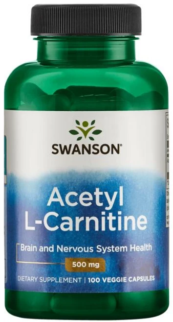 스완슨 아세틸 L-카르니틴 500mg 베지 캡슐, 100개입, 1개, 100정 - 쿠팡