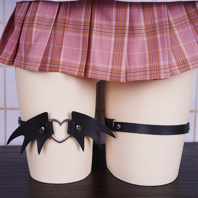 가죽 허벅지초커 섹시 다리밴드