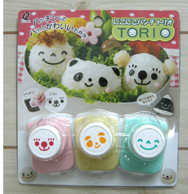 아네스트 얼굴모양펀칭기3종 주먹밥만들기 김펀칭기 주먹밥틀 도시락꾸미기 도시락픽, B타입, 1개