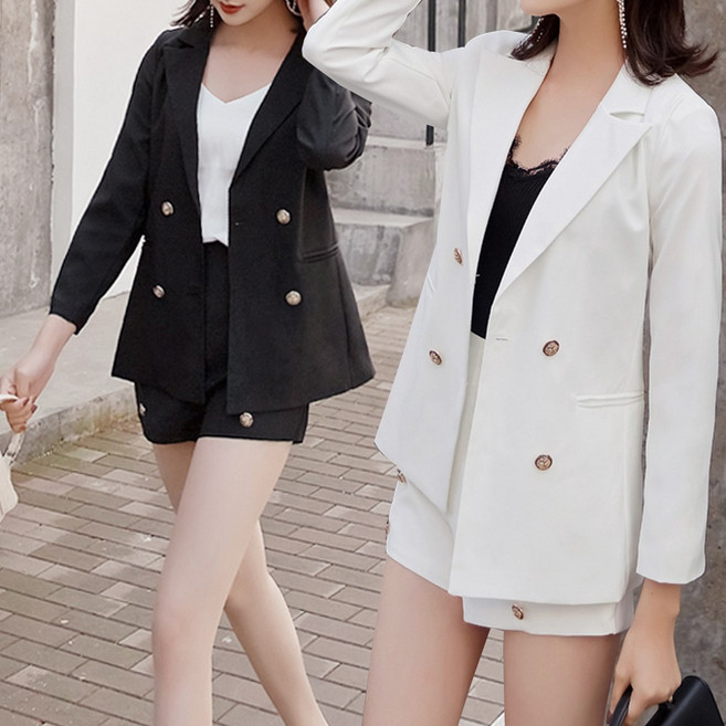 헤이슈 여성 자켓 정장세트 숏팬츠 투피스A654