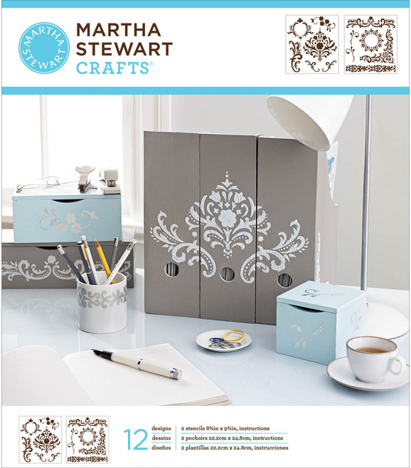 MARTHA STEWART FLOURISH 스텐실도안, 1개
