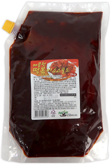 뉴그린 매콤한 떡볶이소스골드2kg 1개, 2kg